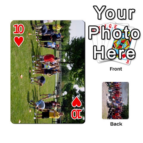Camp Playing Cards By Megan Front - Heart10