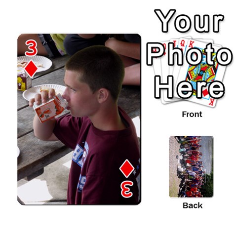 Camp Playing Cards By Megan Front - Diamond3