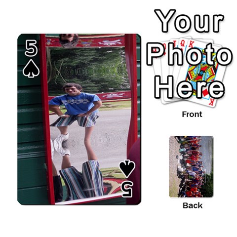 Camp Playing Cards By Megan Front - Spade5