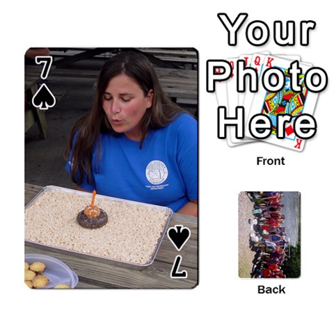 Camp Playing Cards By Megan Front - Spade7
