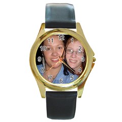 Marleana and Me - Round Gold Metal Watch