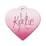 Dog Tag with address, phone for backpack - Dog Tag Heart (Two Sides)