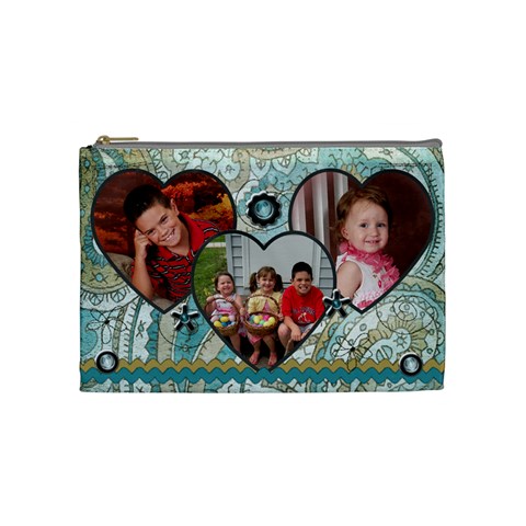 Leannas Medium Cosmetic Bag By Leanna Front
