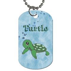 turtle - Dog Tag (One Side)