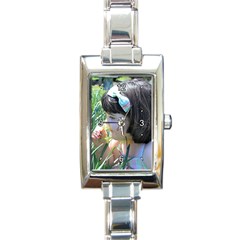 Rectangle Italian Charm Watch