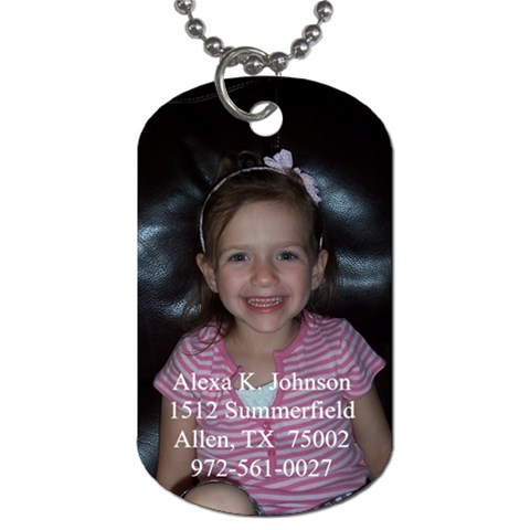 Alexa s Dog Tag By Stephanie Front