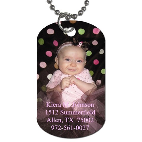 Kiera s Dog Tag By Stephanie Front