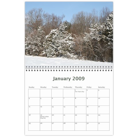 2009 Nature Calendar By Michele Sanders Jan 2009
