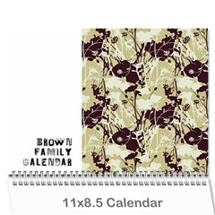 Brown Family Calendar - Wall Calendar 11  x 8.5  (12-Months)