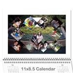 2009family - Wall Calendar 11  x 8.5  (12-Months)