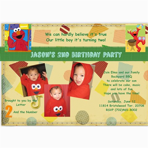 Birthday 2 By Jackie Romero 7 x5  Photo Card - 7