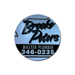 free Brooke Peters plumbing coasterz!!! - Rubber Coaster (Round)