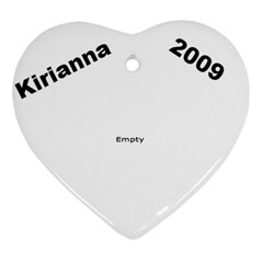 Kirianna 2009 H - Heart Ornament (Two Sides)
