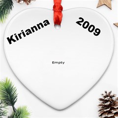 Kirianna 2009 H - Heart Ornament (Two Sides)