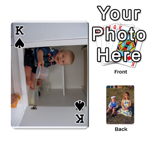 King Deck Of Cards By Amy Losh Front - SpadeK
