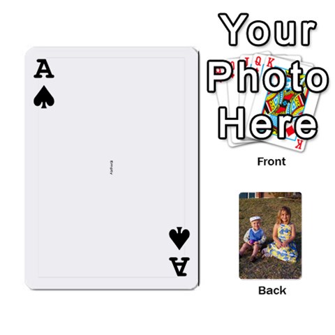 Ace Deck Of Cards By Amy Losh Front - SpadeA
