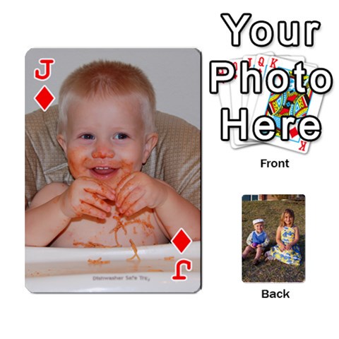 Jack Deck Of Cards By Amy Losh Front - DiamondJ