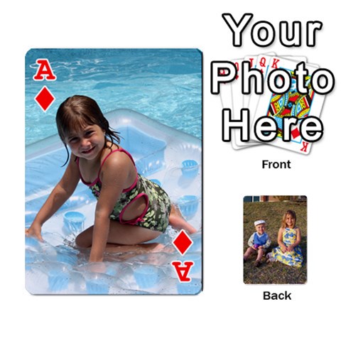 Ace Deck Of Cards By Amy Losh Front - DiamondA