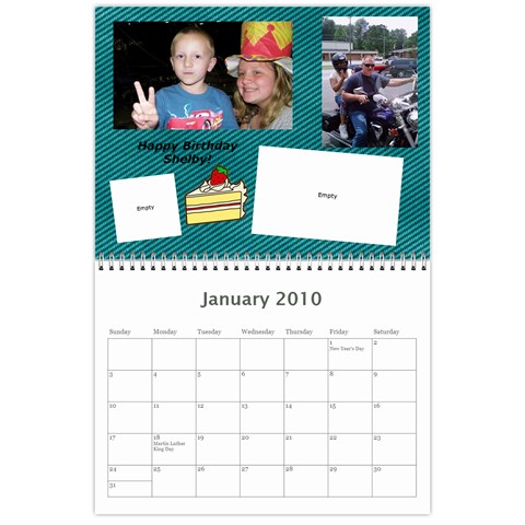 Calendar By Christy Jan 2010