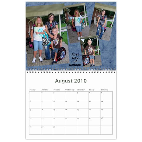 Calendar By Christy Aug 2010