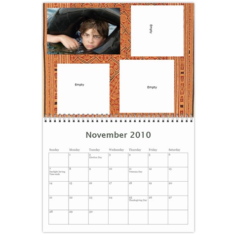 Calendar For Grandparents By Sharon Nov 2010