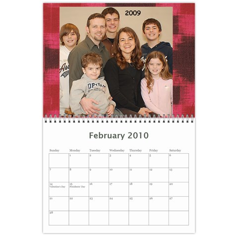Calendar For Grandparents By Sharon Feb 2010