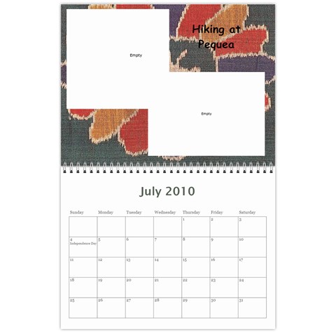 Calendar For Grandparents By Sharon Jul 2010