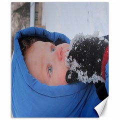 Gavin in the snow - Canvas 8  x 10 