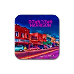 Downtown Harrison Coaster - Rubber Coaster (Square)