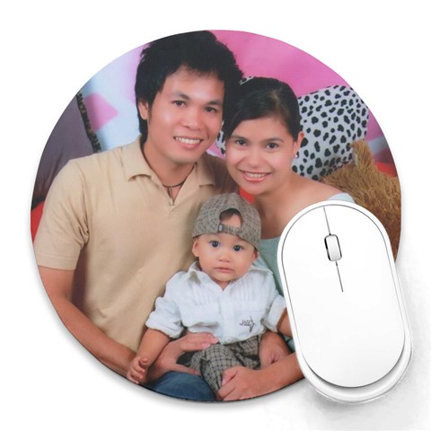 Mousepad By Genefaith 8 x8  Round Mousepad - 1
