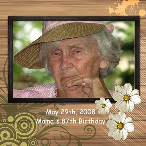 Mama s 87th Birthdday By Judy 12 x12  Scrapbook Page - 1