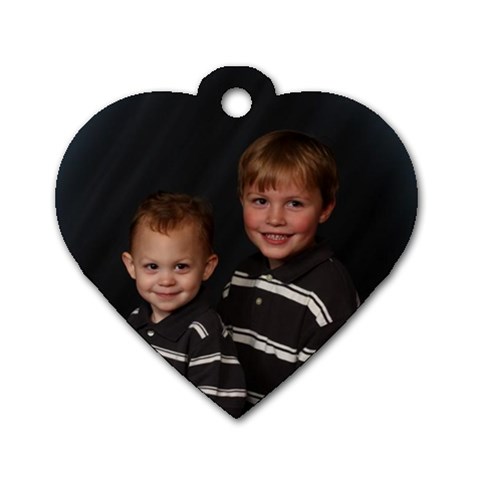 Ev Heart Dog Tag By Brandy Front