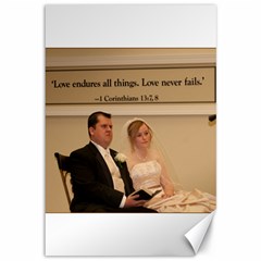 2 canvases - wedding ceremony pics - Canvas 12  x 18 