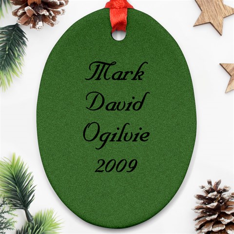 Mark David Ornament 2009 By Sharon Back