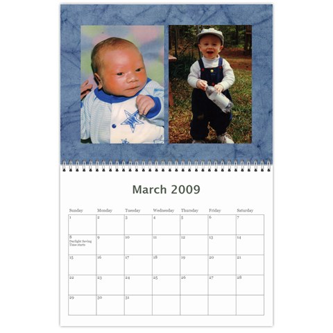 Calendar 2009 By Judy Mar 2009