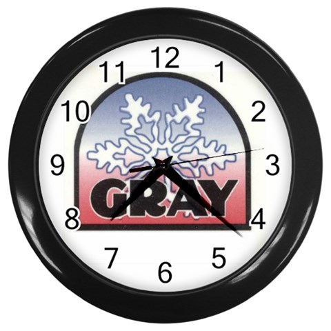 Gray Wall Clock By Adriana Limon Front