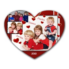 ValentineKidsPowellGp - Heart Mousepad