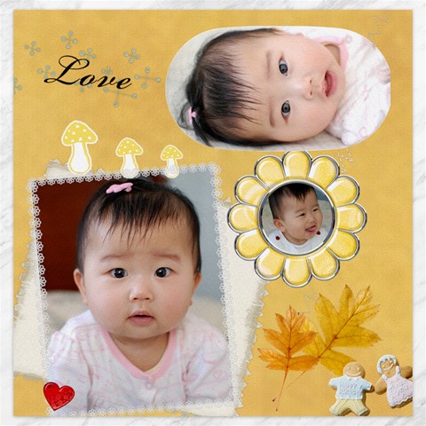 Ariel 7 Months By Sandy Ren 19 x19.27  Canvas - 1