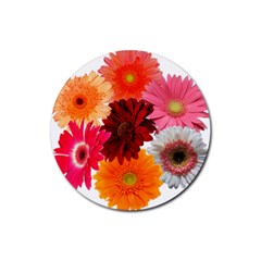 daisy s coasters - Rubber Coaster (Round)