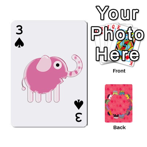Elephant Cards By Jyothi Front - Spade3