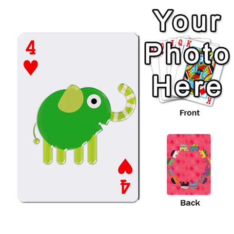 Elephant Cards By Jyothi Front - Heart4