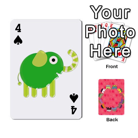 Elephant Cards By Jyothi Front - Spade4