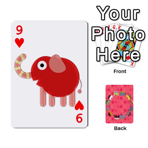Elephant Cards By Jyothi Front - Heart9