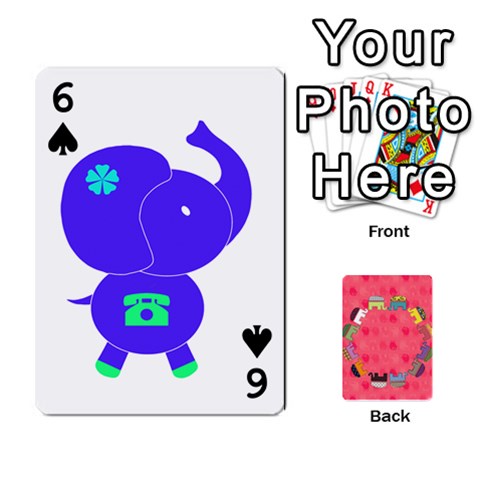 Elephant Cards By Jyothi Front - Spade6