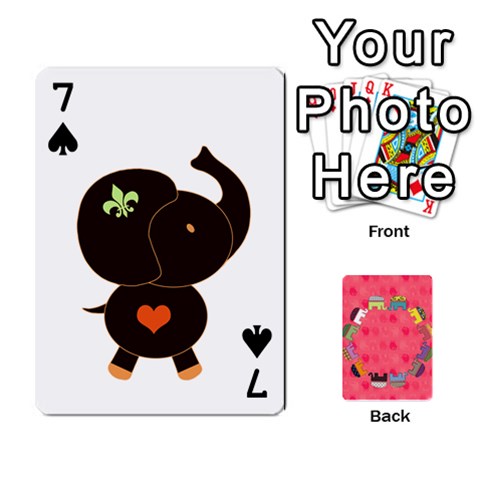 Elephant Cards By Jyothi Front - Spade7