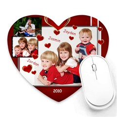 ValentineKidsLilyaGp - Heart Mousepad