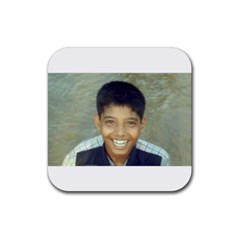 a laughing boy - Rubber Coaster (Square)