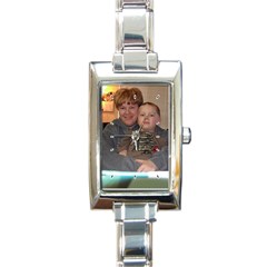 Mother s Day gift for my mom - Rectangle Italian Charm Watch