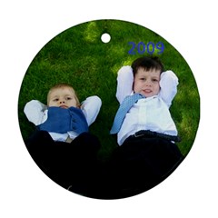 grandson ornament  - Round Ornament (Two Sides)