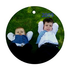 grandson ornament  - Round Ornament (Two Sides)